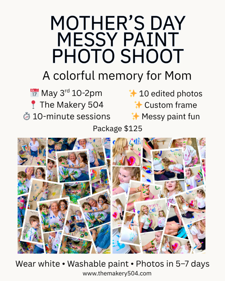Mother’s Day Messy Paint Photo Shoot